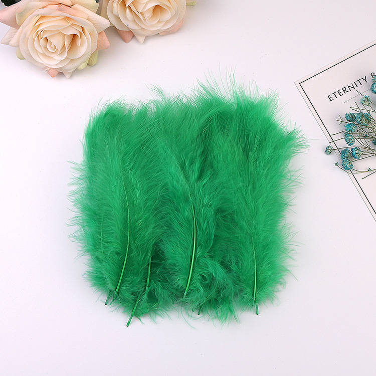 Picture of Cross-Border Wholesale Turkey Feathers Pointed Tail Velvet Feathers Colorful Feathers Dream Catcher Feathers Feather Lamp Wave Ball Feathers