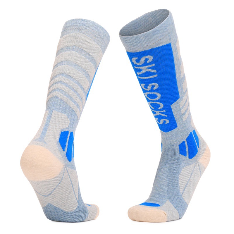 Mernu wool ski socks women's winter high-top mountaineering socks non-slip warm outdoor sports socks cross-border exclusive