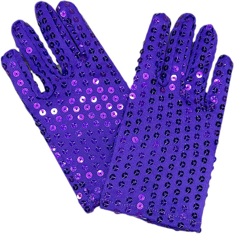 Picture of Children's Day Stage Sequin Gloves Become Children's Performance Dance Gloves for Party Night Dance Performances