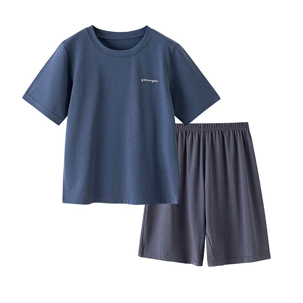 Picture of Boys' Pajamas Summer Class A Short-sleeved Modal Thin 2025 New Children's Summer suit Home