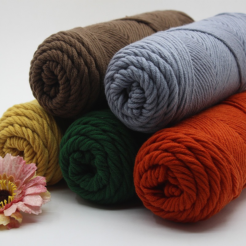8-strand handmade diy knitted scarf scarf eight-strand lover cotton milk cotton coarse wool ball boyfriend female material bag