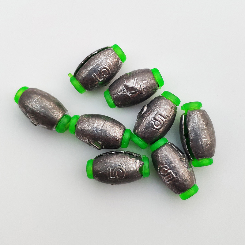 Competitive Japanese lead olive-shaped Japanese open lead positioning heart lead pendant fast lead fishing accessories wholesale