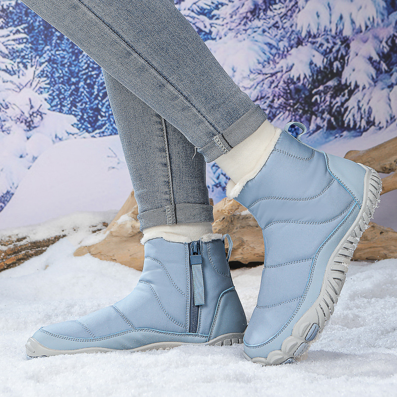 New plus size Cross-border Amazon Snow Boots Women's Winter Waterproof Cotton Boots fleece-lined Thickened Cold-proof Women's Shoes in stock