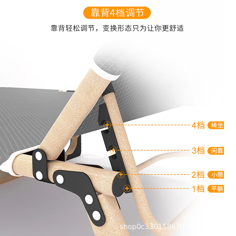 Picture of Factory Direct Three-fold Single Folding Bed Sofa Bed Office Lunch Break Bed Nap Bed Outdoor Portable Simple Bed