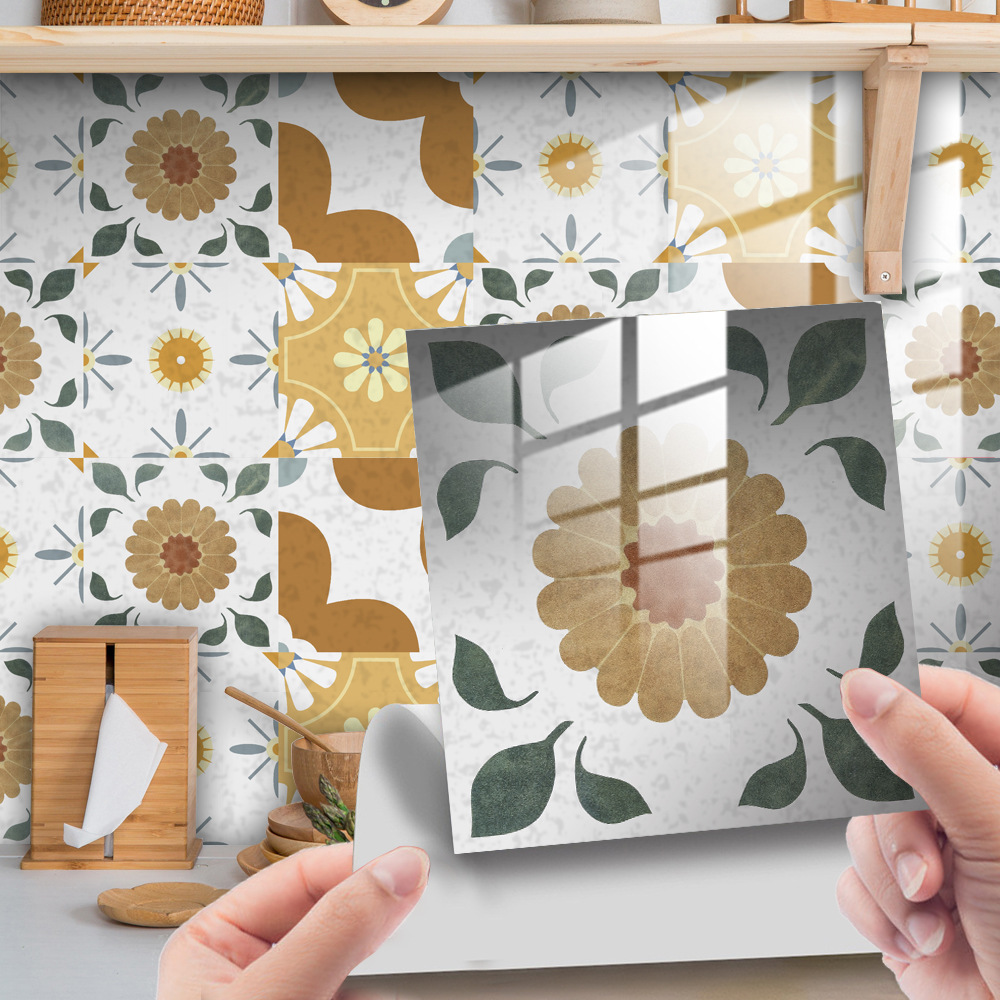 TS307 Amazon crystal tile stickers Mandala mosaic pattern wall stickers home renovation tile stickers simple stickers