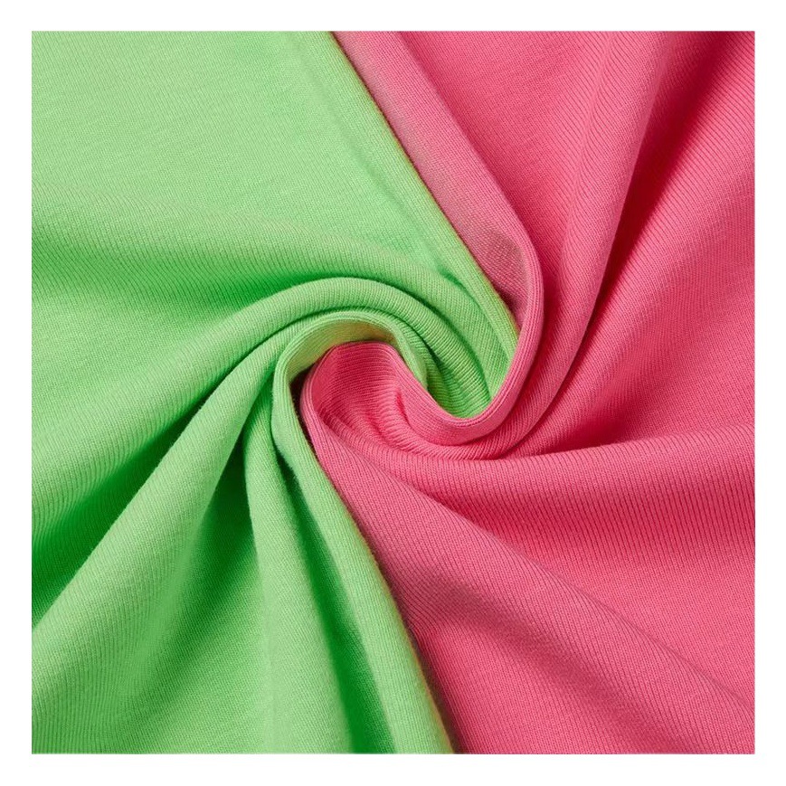 40 Count Odell Double Yarn Combed Cotton Plain Fabric 200g T-Shirt Short-Sleeved Clothing Knitted Fabric Breathable