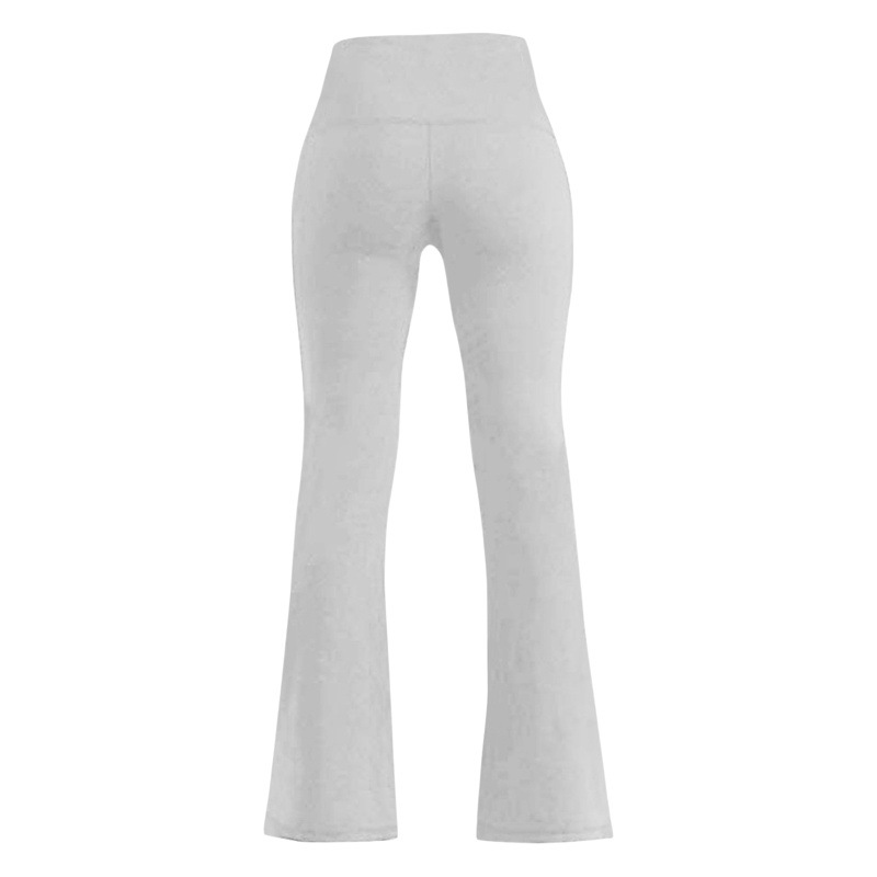 European and American Fashion Slim-fit Slimming New High Waist High Elastic Solid Color Bigfoot Pants Casual Yoga Pants BC9002