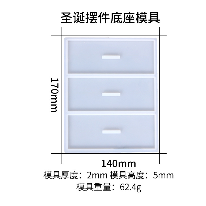 Picture of Triumphant diy dripping mold Christmas ornaments silicone mold Christmas snowman Christmas tree ornaments
