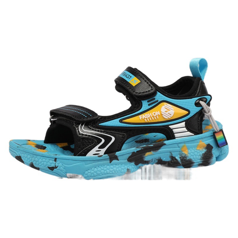 Little Yellow Duck Girls' Sandals 2023 New Spring and Summer Boys Shoes Non-slip Soft Sole Middle and Big Kids Children's Sandals