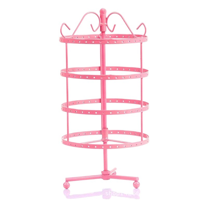 Princess Rotatable Retro Earrings Display Stand Four Layer Round Earrings Earrings Jewelry Rack Jewelry Rack Wholesale