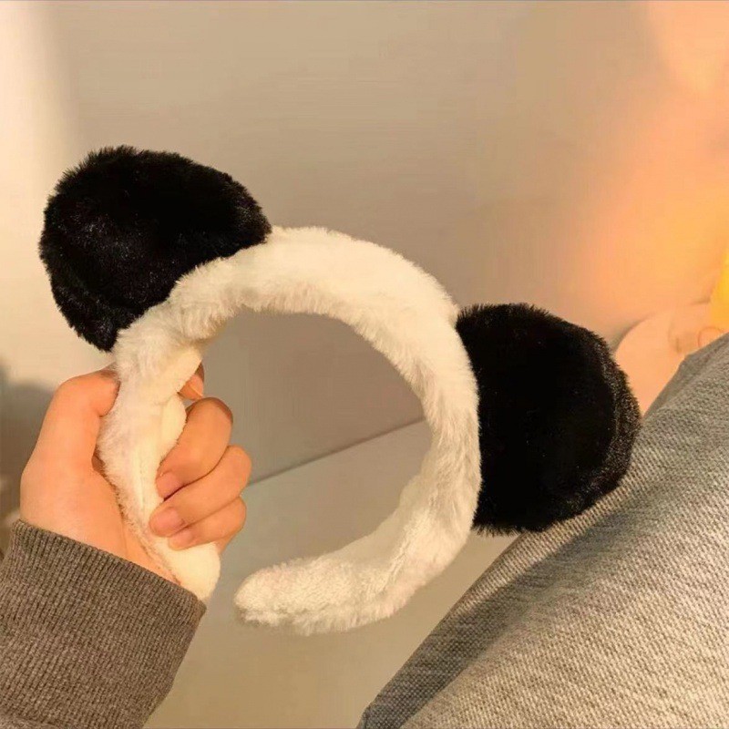 Picture of Special Headband for Face Washing for Women 2025 New Autumn and Winter Cute Bear Headband Hairband Hairpin Hair Accessory Plush Headwear