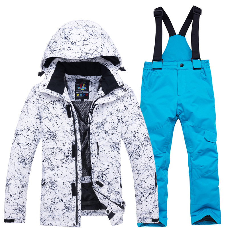 Picture of New Children's Ski Suit suit Boys' and Girls' Outdoor Thickened Warm Ski Two-Piece Set