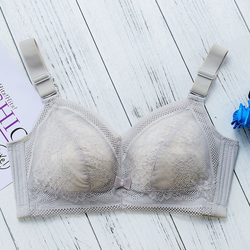 Picture of Women's underwear wireless ultra-thin bra chubby girl plus size push up breast full Cup top support