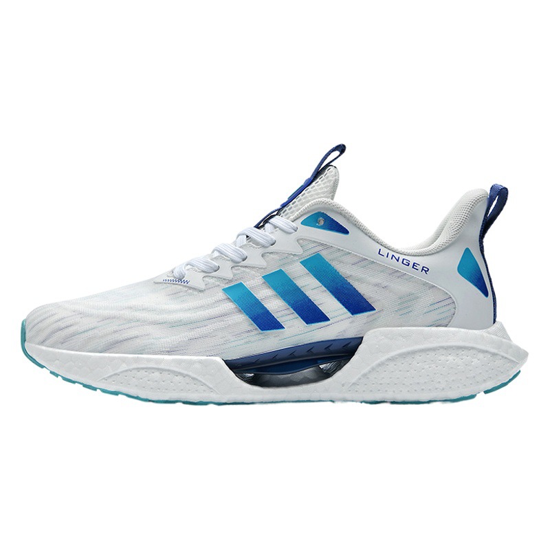 Spring and Autumn Couple Running Shoes Men's Casual sneaker Hollow Carbon Plate Soft Bottom Marathon Three-Bar White Shoes Torre Shoes Trendy Shoes