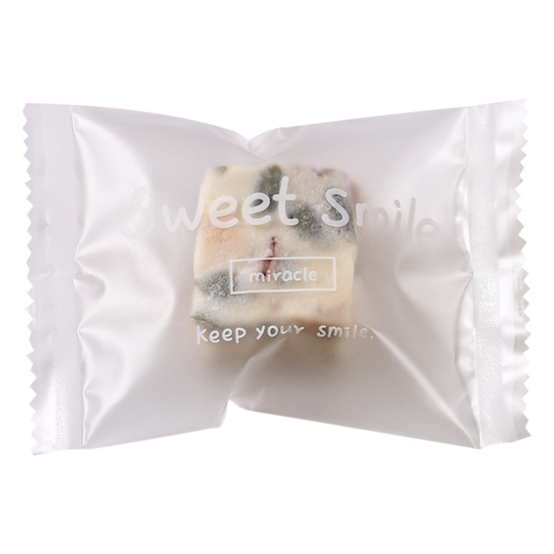 2025 new ins style snowflake crisp packaging bag nougat candy machine seal self-sealing bag cookie cookie bag wholesale