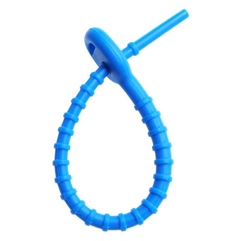 A3163 data cable silicone strap reusable retractable silicone rope silicone cable strap
