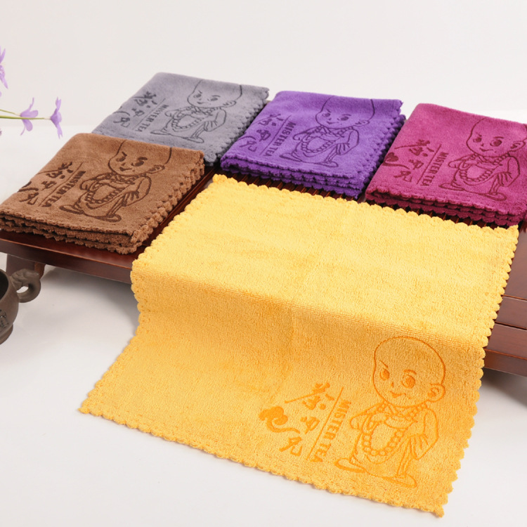 Picture of Tea Towel Thickened Absorbent Tea Towel Tea Table Rag Small Square Towel Kung Fu Tea Mat Pot Towel Independent Packaging Fixed Logo