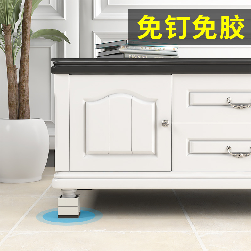 Picture of Cross-Border Amazon Black Furniture Bed Heightening Foot Pads 2 358inch Table Sofa Cabinet Tpu Anti-Slip Stacking
