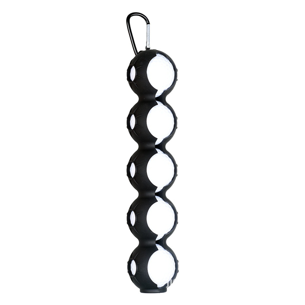 Golf bag silicone protective cover small ball cover Mini small ball bag multi-color ball clip 5 ball pack