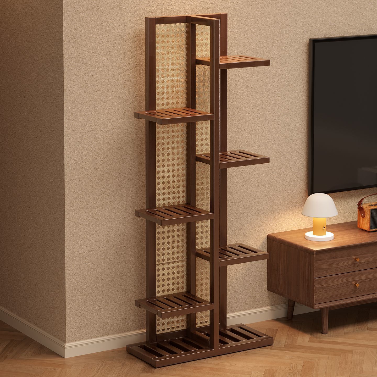 Balcony flower rack, living room floor-standing storage rack, outdoor courtyard flowerpot stand, indoor multi-layer plant display rack