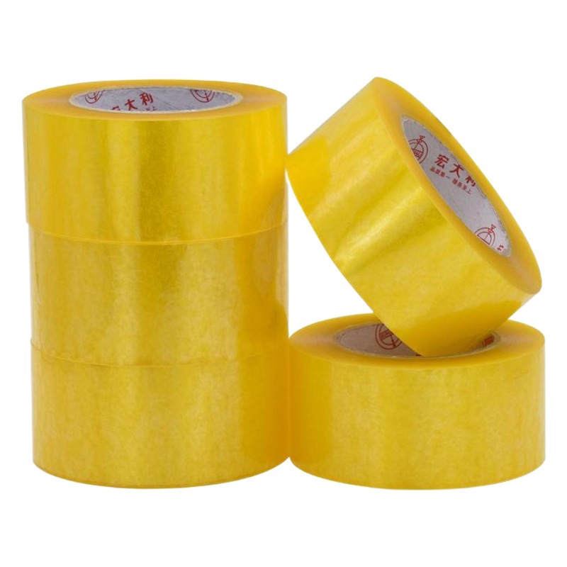 Wholesale Transparent Tape, Whole Box, Special Sealing Tape for Express Packaging, Cross-Border Yellow Wide Cheap Large Roll Sealing Tape