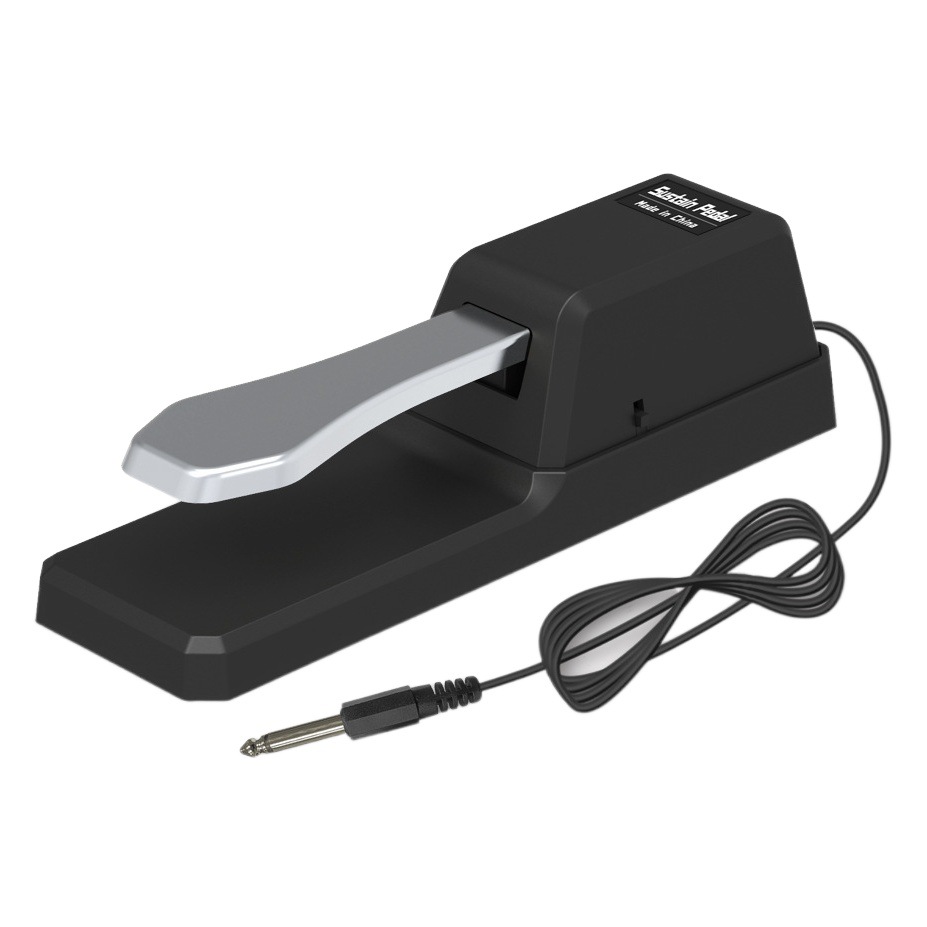 Factory piano sustain pedal 6.5 round socket pedal auxiliary metal polarity reverse tread sensitive