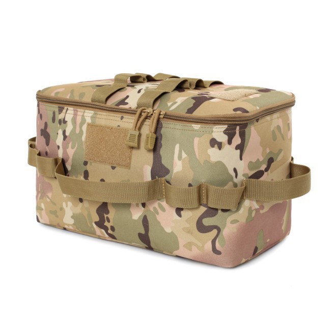 Picture of Outdoor Camping Bag Tableware Picnic Storage Bag Military Fan Outdoor Multi-Functional Storage Bag Portable Folding Handbag