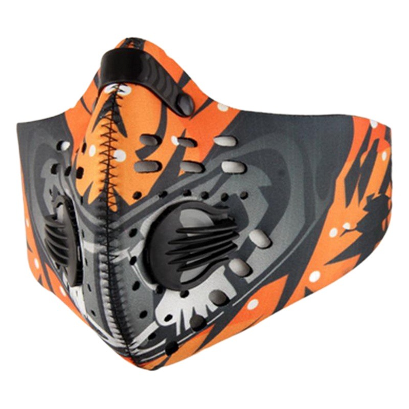 Outdoor running anti-smog breathing valve riding mask activated carbon mask bicycle windproof warm mask dustproof