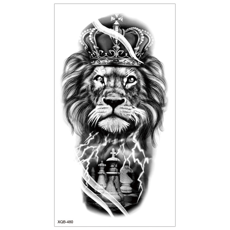 Picture of New Half Arm Tattoo Stickers Cross-border Amazon Hot Selling Set Dark European and American Realistic Waterproof Tattoo Stickers Wholesale