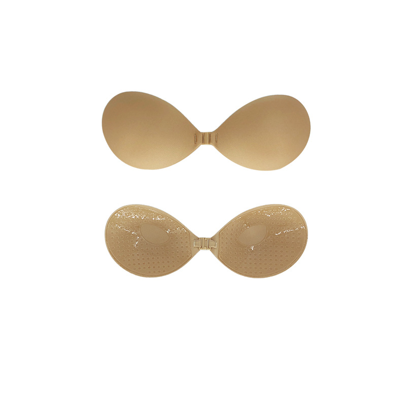 Picture of Cross-border Strapless Glossy Cloth Invisible Round Cup Push-up Breathable Silicone Breast Sticker Swimsuit Wedding Dress Breast Sticker Bra