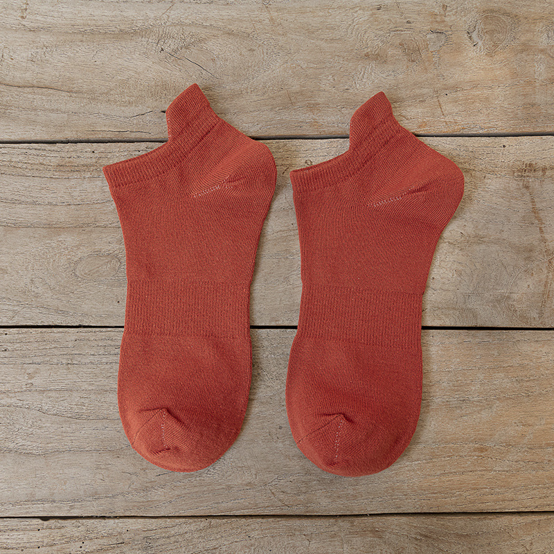 Picture of Socks Men's Socks Spring New Pure Cotton Men's Ear-Lifting Breathable Deodorant Short-Tube Low-Cut Shallow Mouth Pure Color Boat Socks Trendy