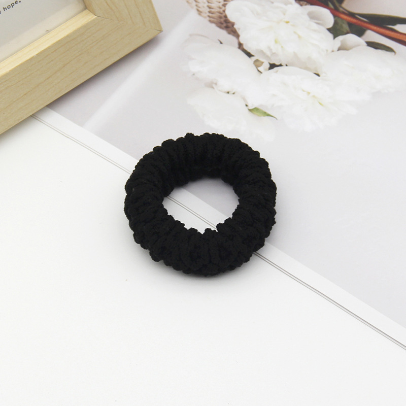 Picture of THICK THICK high elastic towel ring color seamless hair ring ponytail hair rope hair rope does not hurt hair rubber band for women