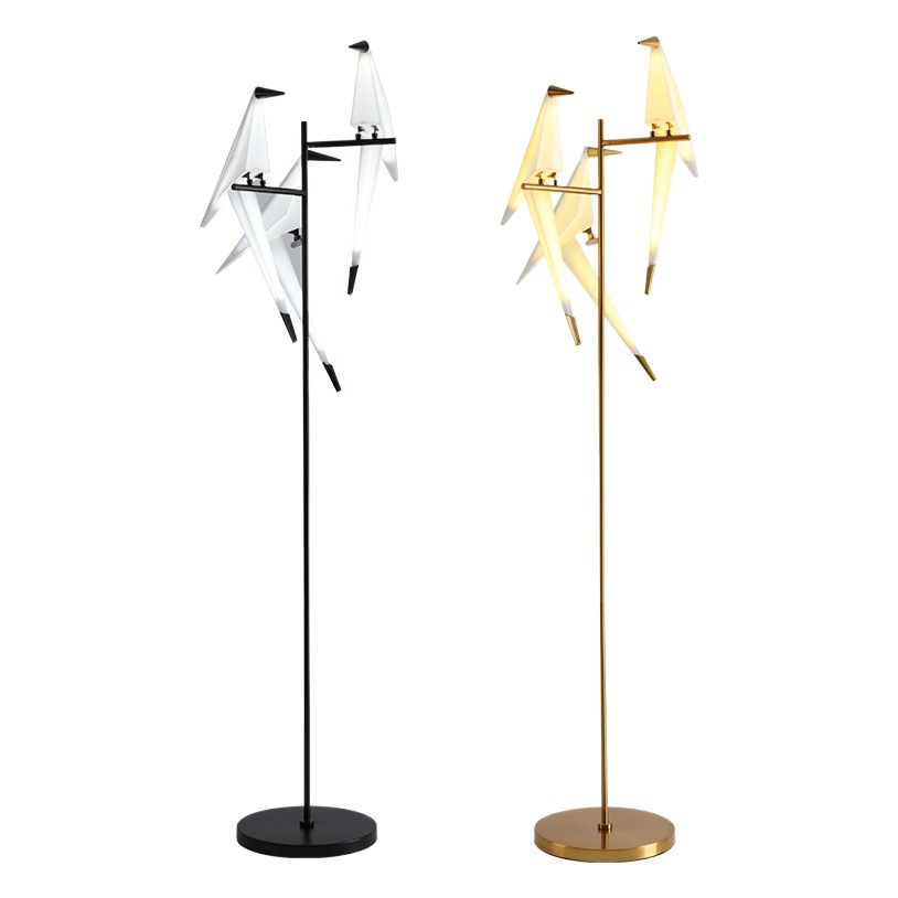Cross-Border Paper Crane Floor Lamp Creative Modern Simple Living Room Bedroom Sofa Atmosphere Floor Lamp Drop Shipping