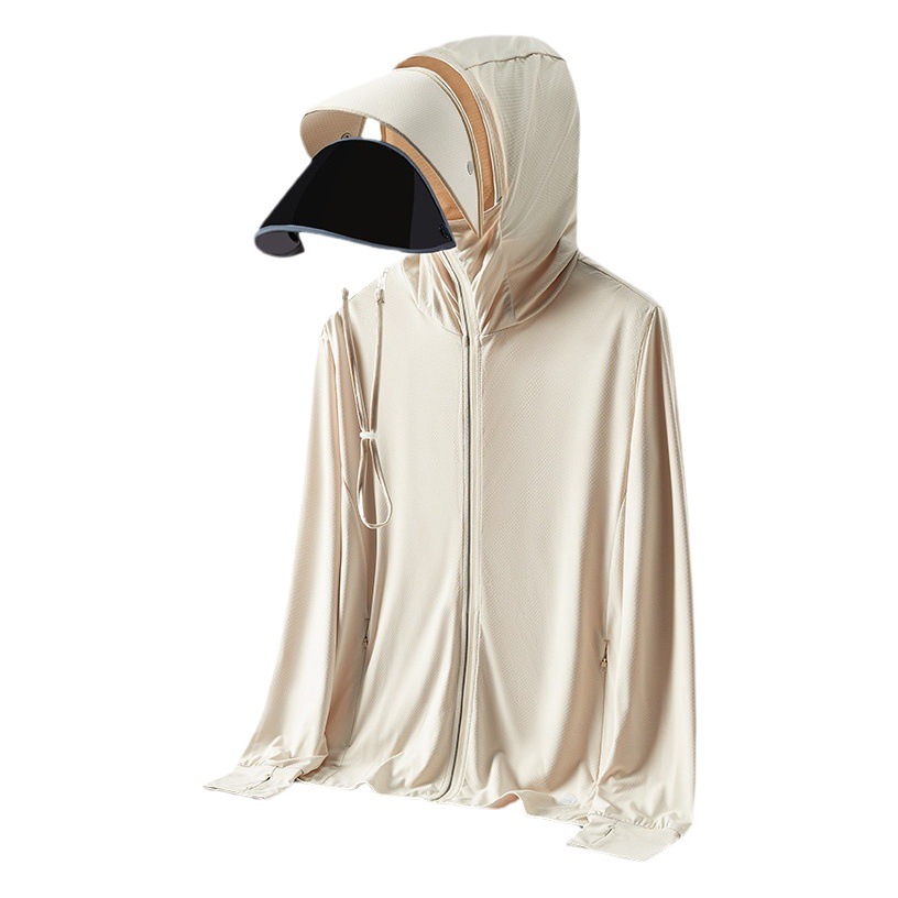 Men's Sun Protection Clothing Similar to a Certain Brand, Comfortable for Spring and Summer, Uv Protection, Breathable, Detachable, and Sun-Protective