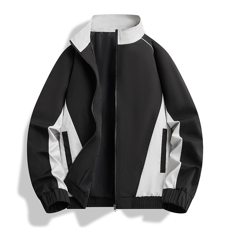 Spring New Coat Neutral Style Color-matching Loose Collar Baseball Suit Outdoor Sports Trendy Casual Jacket Cross-border