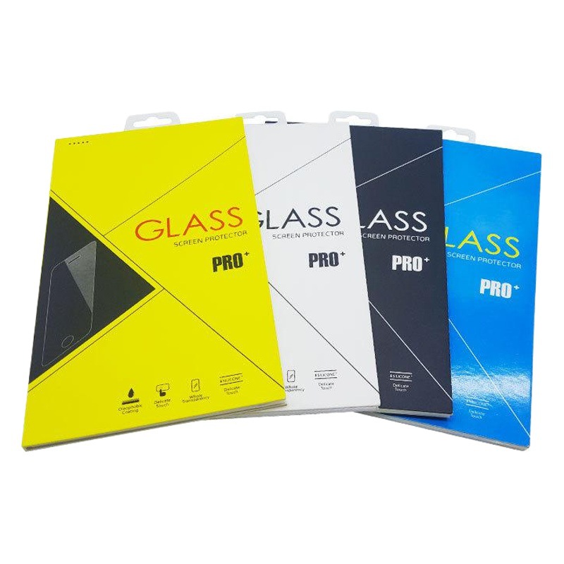 3C Digital Mobile Phone Tempered Film Packaging Box Apple Mobile Phone Film Carton Neutral Tempered Film Color Box Spot Wholesale