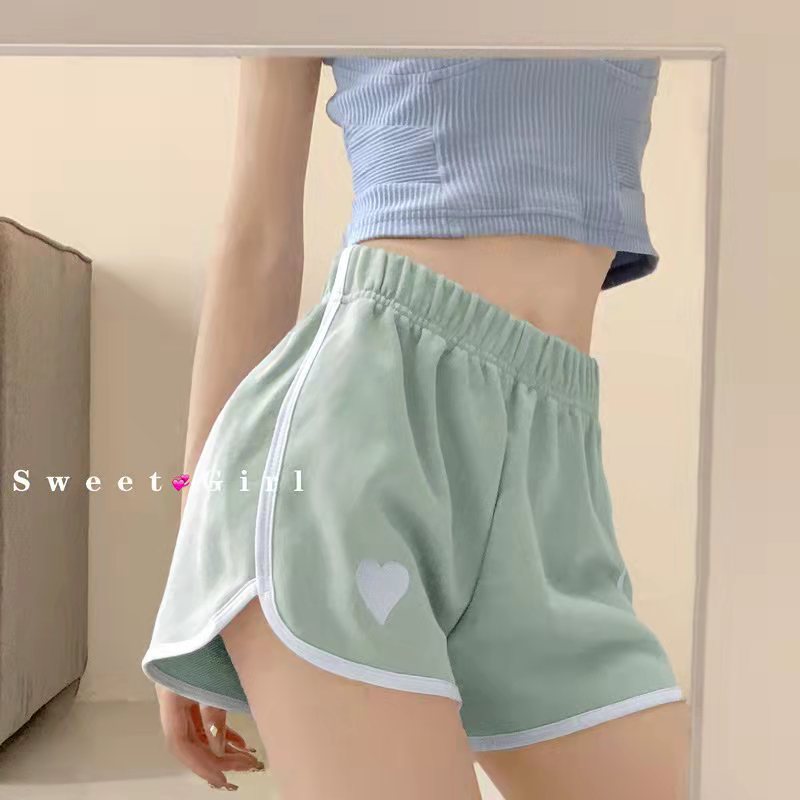 Picture of Love Wide Leg Pants Women's Summer Thin High Waist Slimming Fashionable Outer Wear Running Shorts Loose Casual Hot Pants