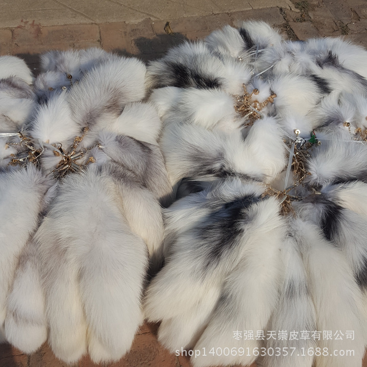 Cross fox tail bag pendant sexy tail jewelry dance props fox tail 40-45cm
