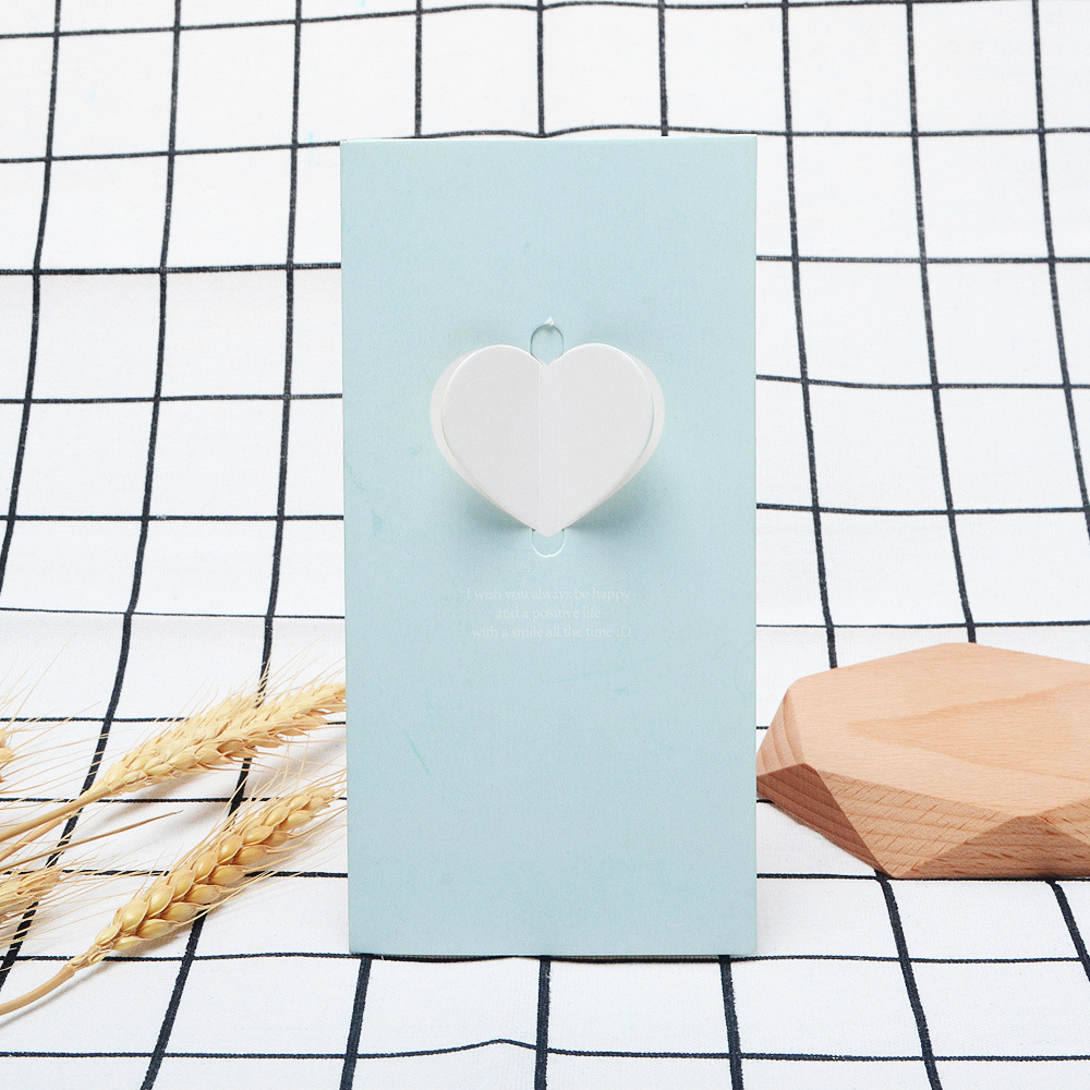 Picture of Korean stationery creative wings love greeting card message New Year Christmas blessing Valentine's Day card can be customized