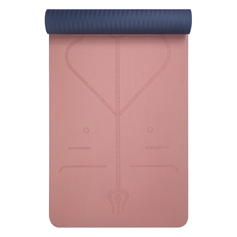 Yoga Mat Tpe Thickeneded and Widened Shock-Absorbing Women's Dance Non-Slip Yoga Home Yoga Sit-Ups Training Mat