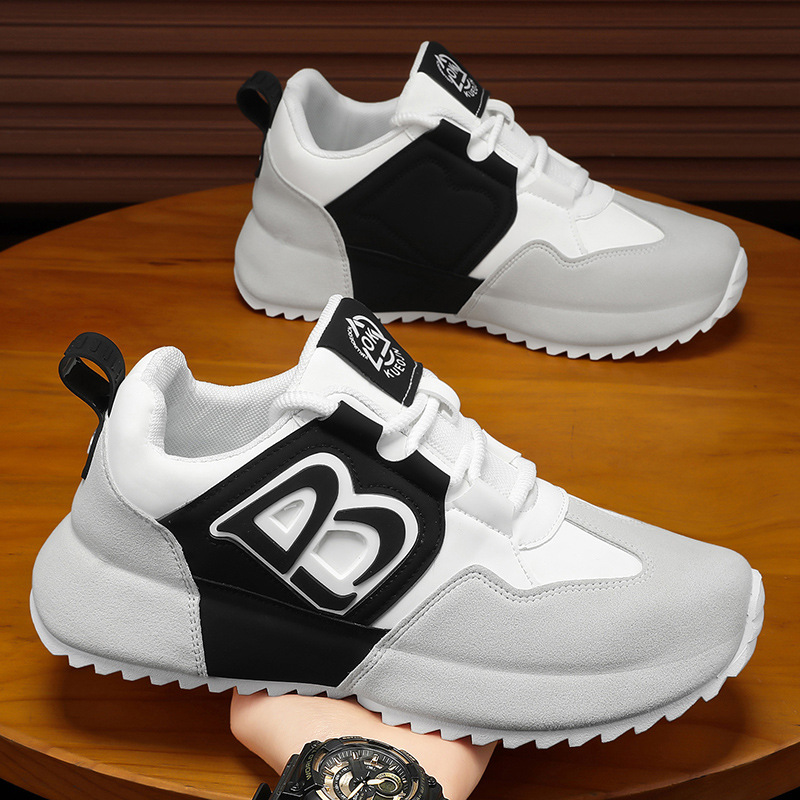 Men's Shoes Spring and Autumn All-match Casual sneaker Men's Comfortable and Lightweight Students High-end Feeling Trendy Shoes for Dad