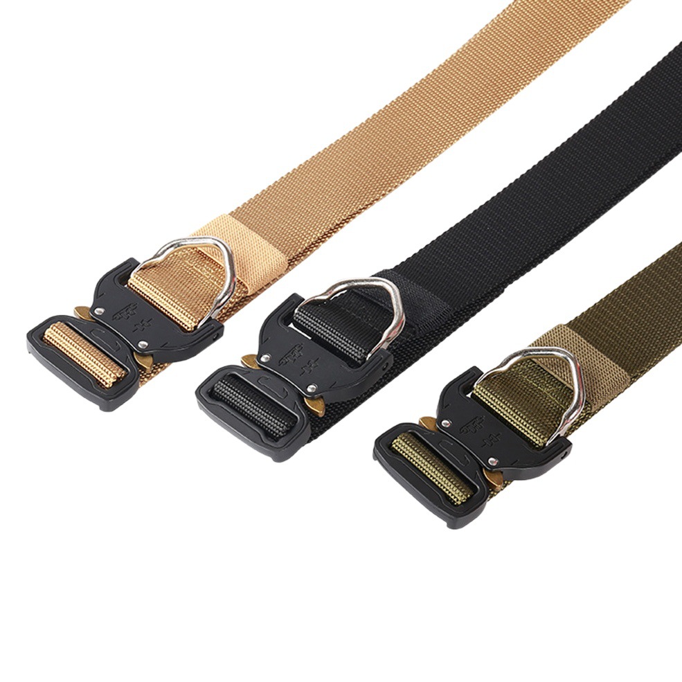 Cross-border special Cobra tactical belt men's alloy buckle nylon belt casual canvas belt in stock