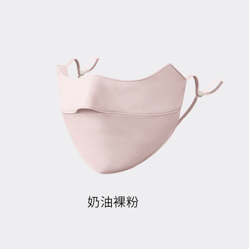 Picture of Sunscreen Mask Women's Sunshade Eye Angle Summer Riding Outdoor UV Protection Nylon Ice Silk Mask Black Men
