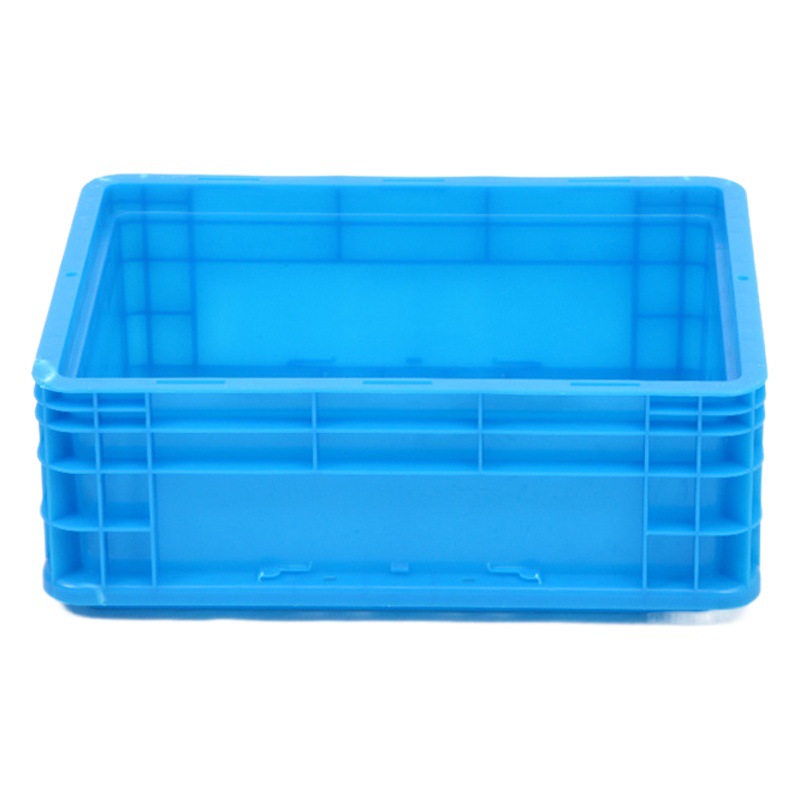 Blue gray square logistics box turnover box parts box auto parts mechanical parts storage week packing