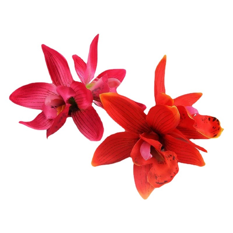 New Double Simulated Cymbal Flower Edge Clip Photo Atmosphere Hair Accessories Bohemian Seaside Vacation Head Flower Hair Clip