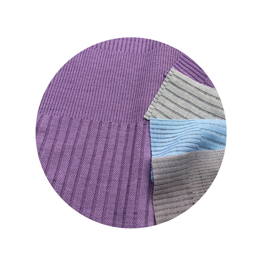 Picture of Threaded Pit Strip Three-stick Spring and Summer Explosions Clear Texture Women's Top Base Shirt Short Skirt Dress Knitted Fabric