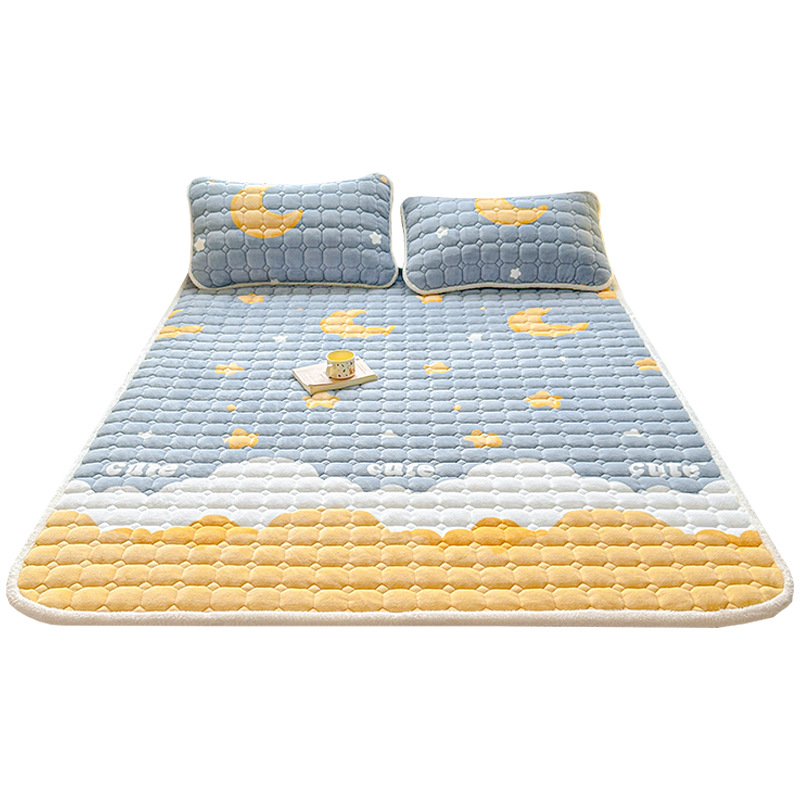 Picture of Class A maternal and child milk velvet mattress autumn and winter foldable washed anti-static home student dormitory bed cushion
