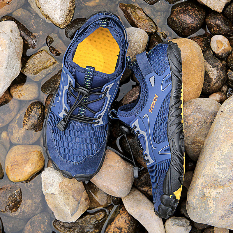 Water shoes Cross-border Outdoor Five-finger Tracing Shoes Men's Climber Wading Shoes Hiking Professional Fishing Shoes