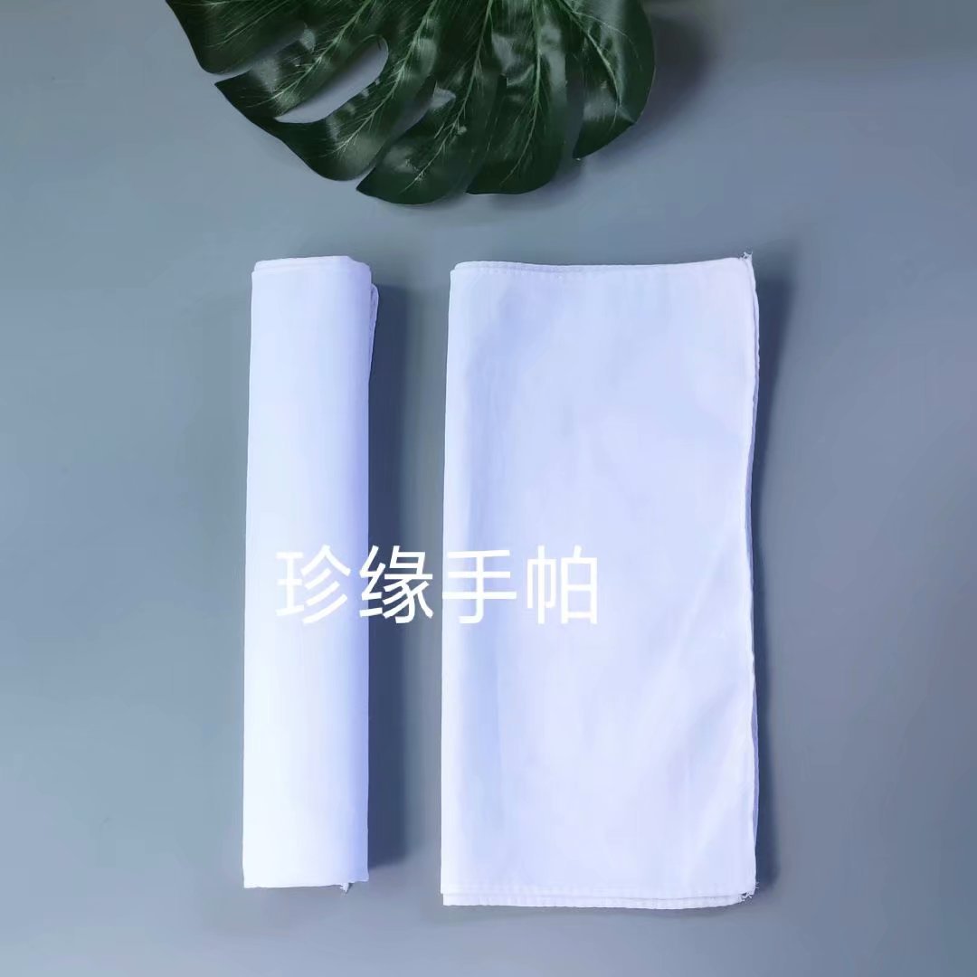 28*28CM tie-dyed cotton handkerchief white gouache embroidery printing DIY hand-painted graffiti extension dyed small square towel wholesale