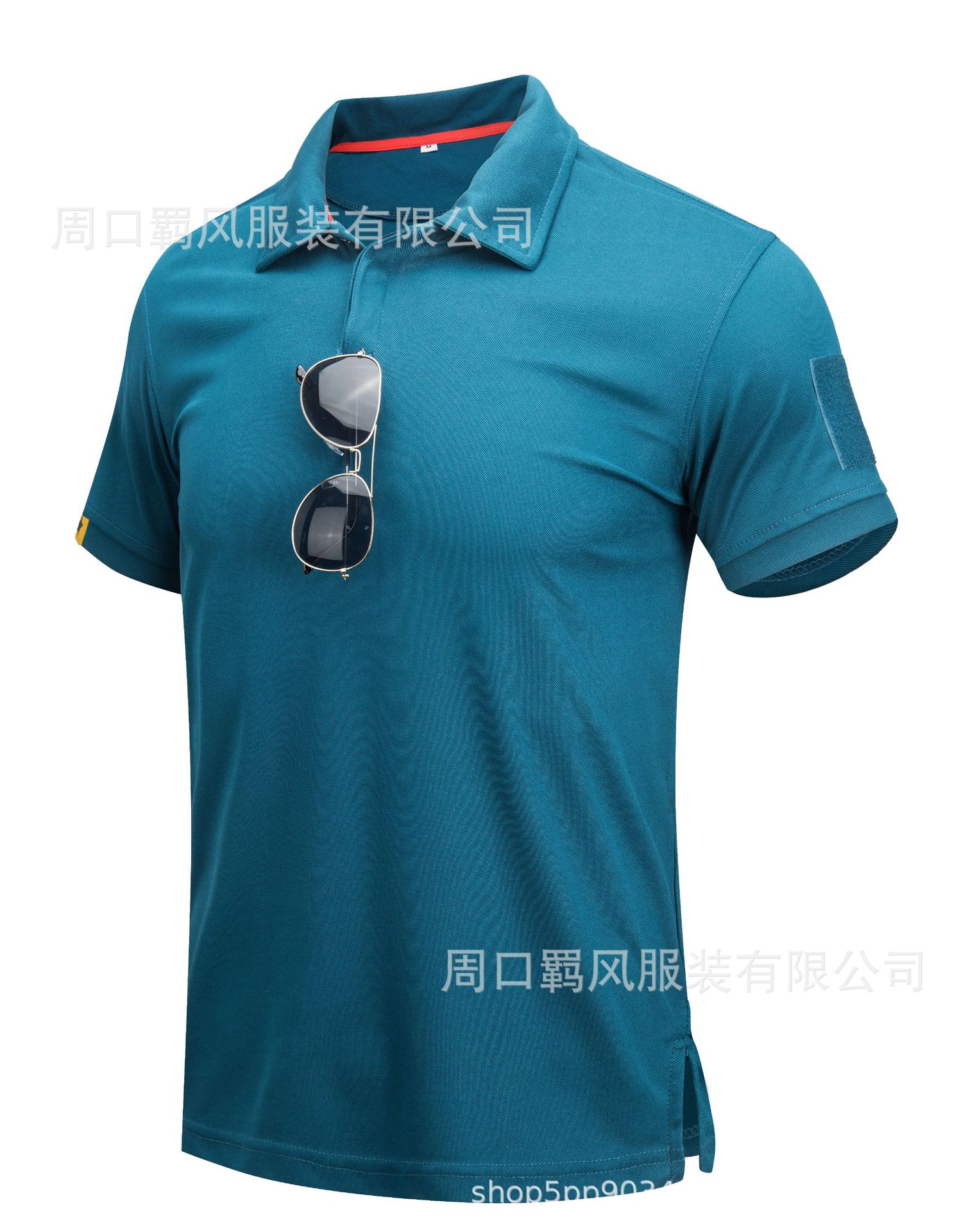 Picture of Jifeng Round Neck Quick-Drying Short-Sleeved Men's Summer Tactical Outdoor Quick-Drying Clothing with Flap Pocket Pantss Quick-Drying Sportswear T-Shirt